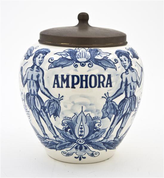 A Delft Blue and White Tobacco