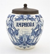 A Delft Blue and White Tobacco