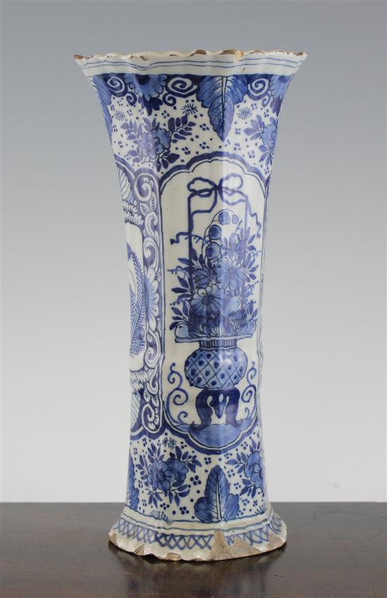 A Delft blue and white beaker
