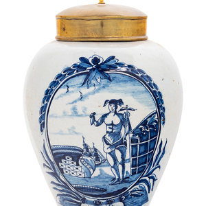 A Delft Blue and White Tobacco