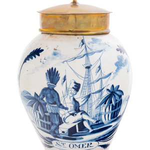 A Delft Blue and White Tobacco