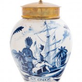 A Delft Blue and White Tobacco