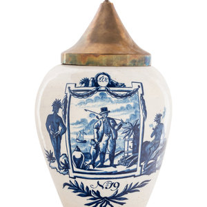 A Delft Blue and White Tobacco