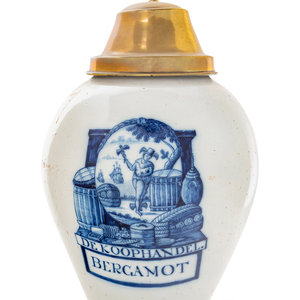 A Delft Blue and White Tobacco