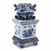 A DELFT PARTIAL TULIPIERE 18th
