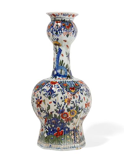 A DELFT POLYCHROME DECORATED