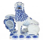 A DELFT STYLE BLUE AND WHITE C
