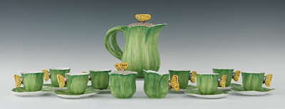 A Delicate Italian Majolica Tea Set