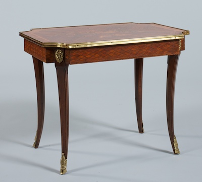 A Delicate Louis XV Style Marquetry