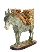 A DELPHIN MASSIER MAJOLICA MOD