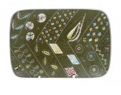 A DENBY STONEWARE CHEVIOT TRAY