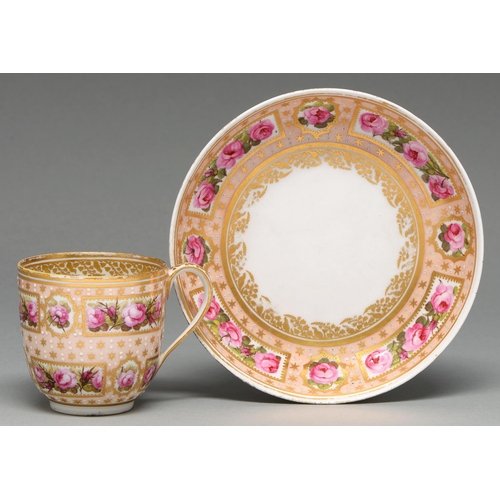 A Derby coffee cup and saucer,