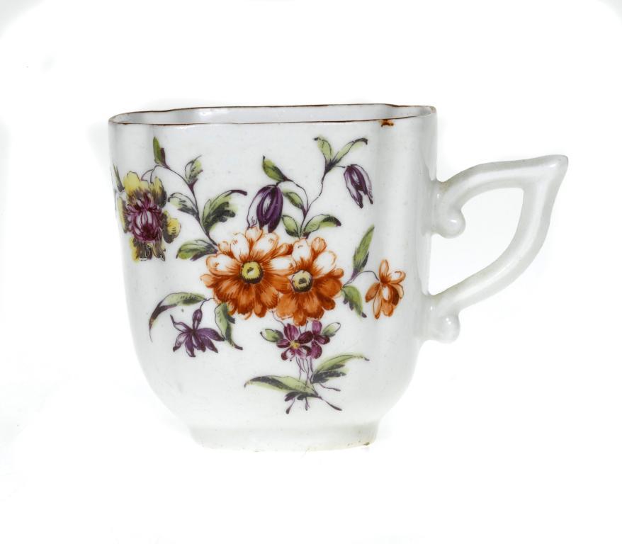 A DERBY COFFEE CUP of fluted square