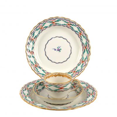A Derby cup and saucer and two