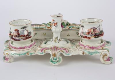 A Derby desk set, circa 1770, patch