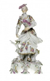 A DERBY FIGURE OF A SHEPHERDES