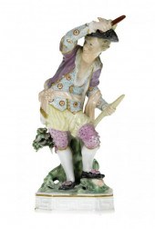 A DERBY FIGURE OF FIRE FROM TH