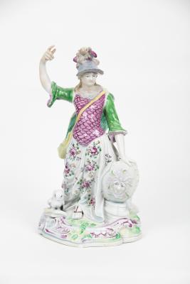 A Derby figure of Minerva, her