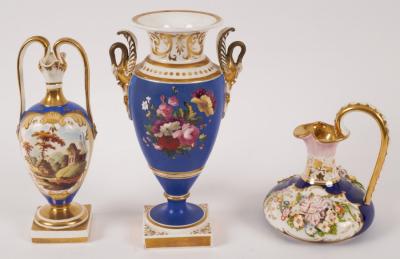 A Derby flower encrusted jug, circa