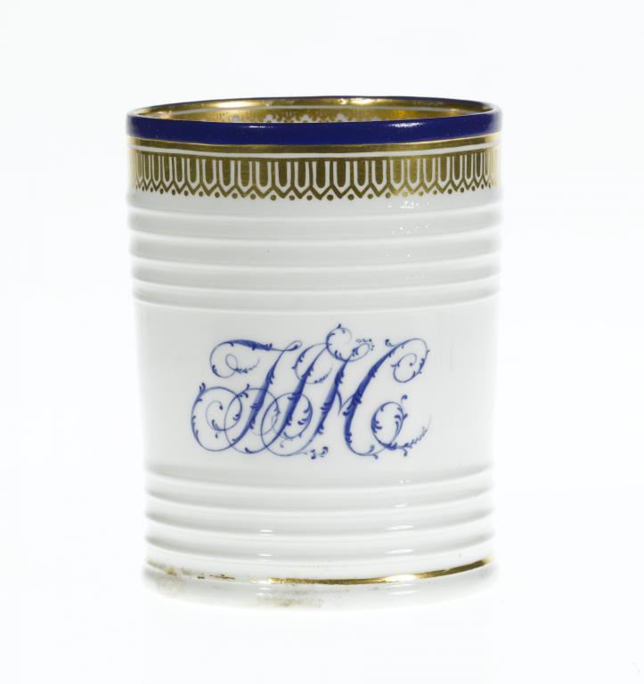 A DERBY MUG cylindrical and
