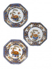 A DERBY OCTAGONAL PLATE FROM T