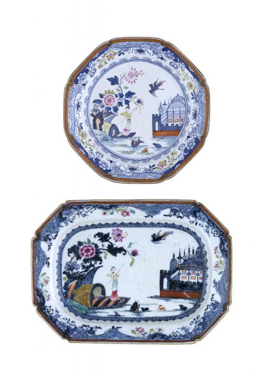 A DERBY PLATE AND AN EARLIER