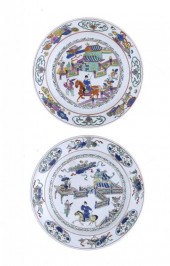 A DERBY PLATE AND AN EARLIER C