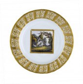 A DERBY PLATE <br />
painted