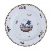 A DERBY PLATE<br />
painted i
