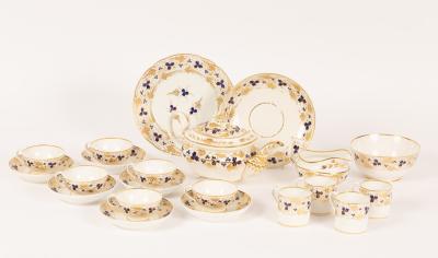 A Derby porcelain tea service,