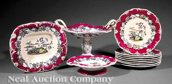 A Derby Porcelain Transferware