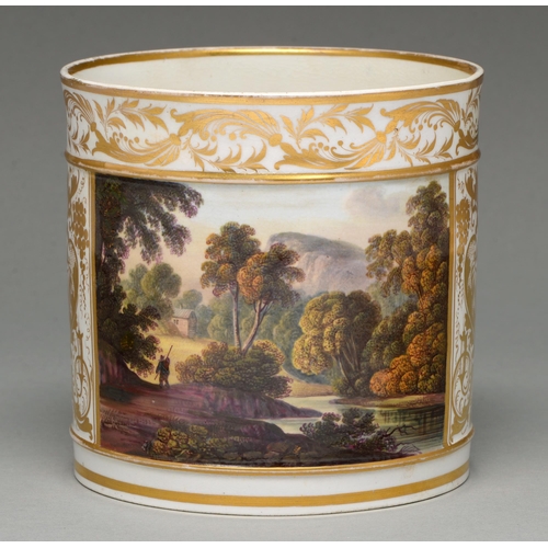 A Derby porter mug, c1820,