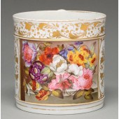 A Derby porter mug, c1820, pai