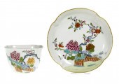A DERBY QUATRELOBED TEA BOWL A