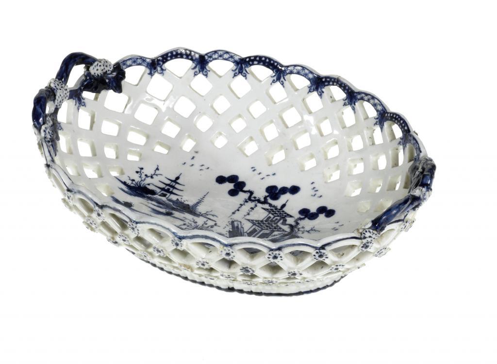 A DERBY RETICULATED BASKET with