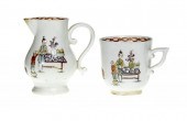 A DERBY SPARROW BEAK JUG AND C