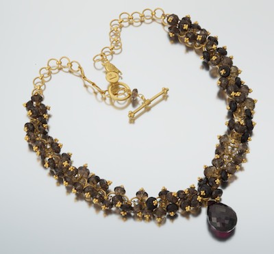 A Designer 22k Gold Rhodolite