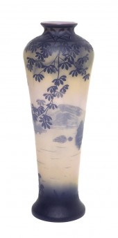 A Devez Cameo Glass Landscape