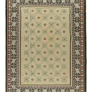 A Dhurrie Flatweave Rug 20th