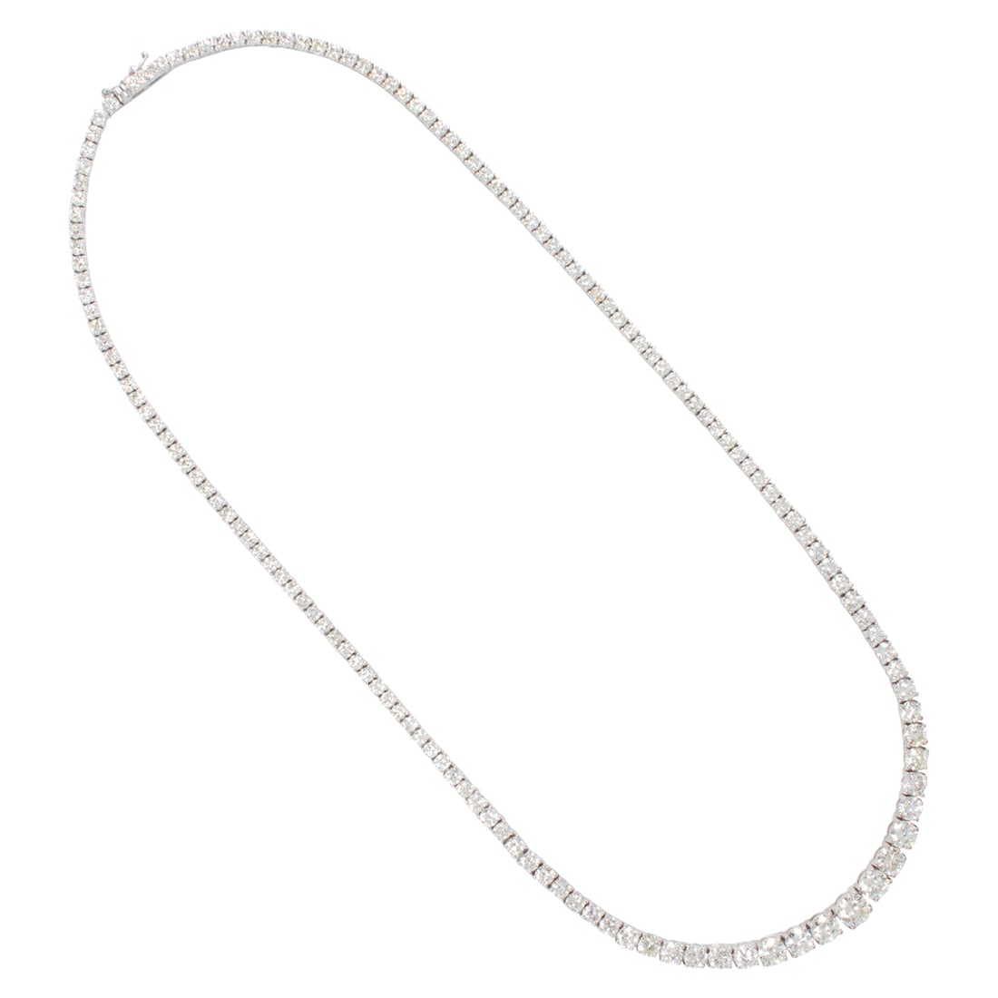 A DIAMOND AND 14K WHITE GOLD