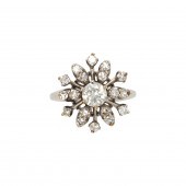 A DIAMOND AND EIGHTEEN KARAT W