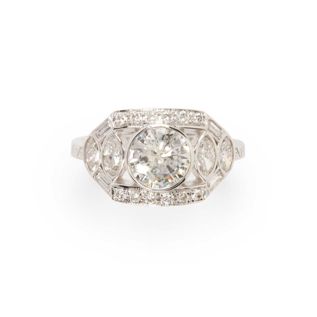 A DIAMOND AND EIGHTEEN KARAT