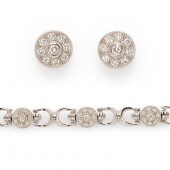 A DIAMOND AND EIGHTEEN KARAT W