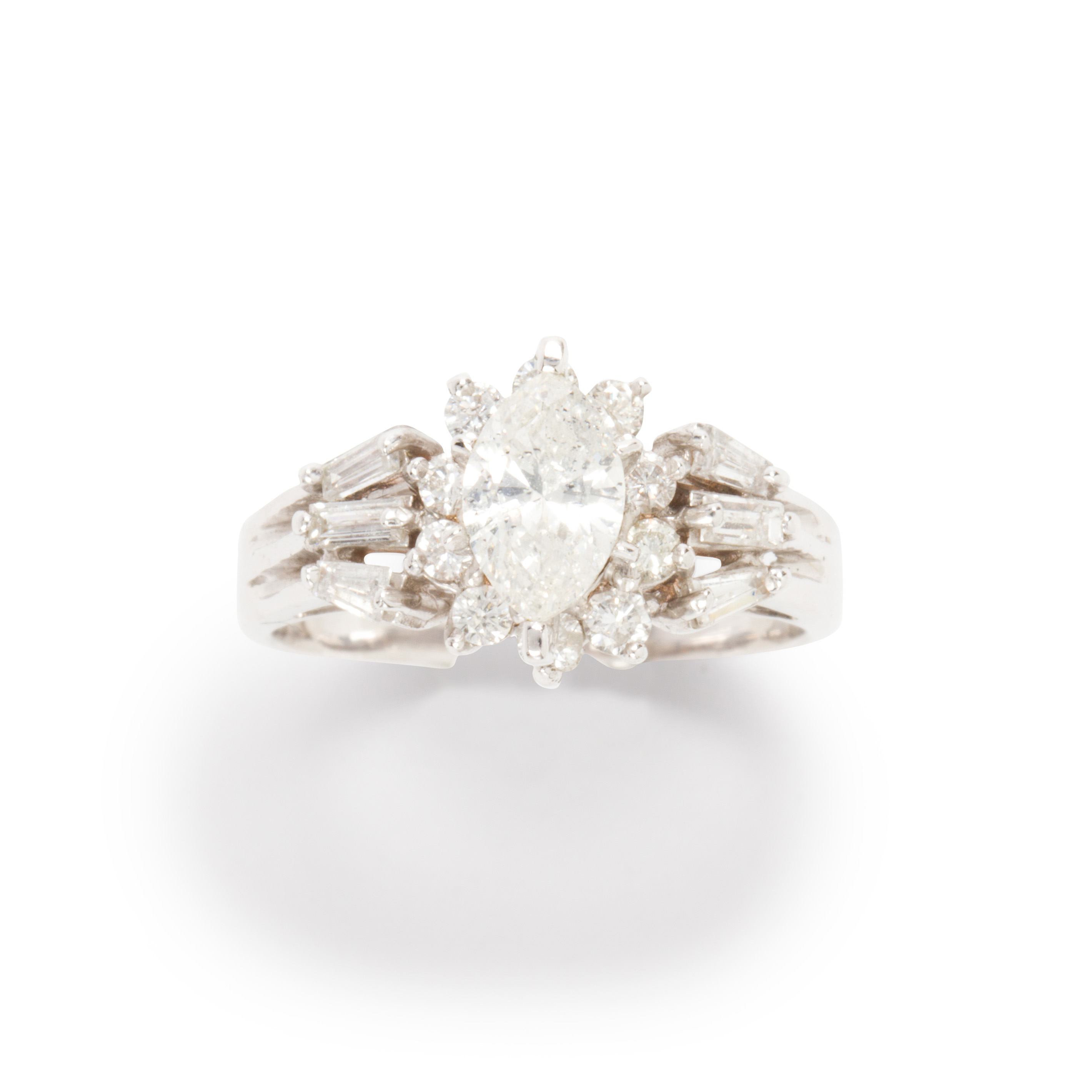 A DIAMOND AND EIGHTEEN KARAT