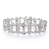A DIAMOND AND EIGHTEEN KARAT W