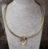 A DIAMOND AND ITALIAN GOLD CHO