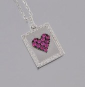 A Diamond and Ruby "Ace of Hea