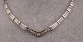 A DIAMOND CHEVRON NECKLACEA DI