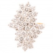 A DIAMOND CLUSTER BYPASS RING