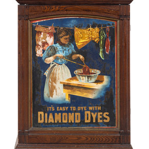 A Diamond Dyes Display Cabinet